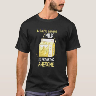 Camiseta Banana Milk Awesome Vegan Food Summer Fruit Vegeta