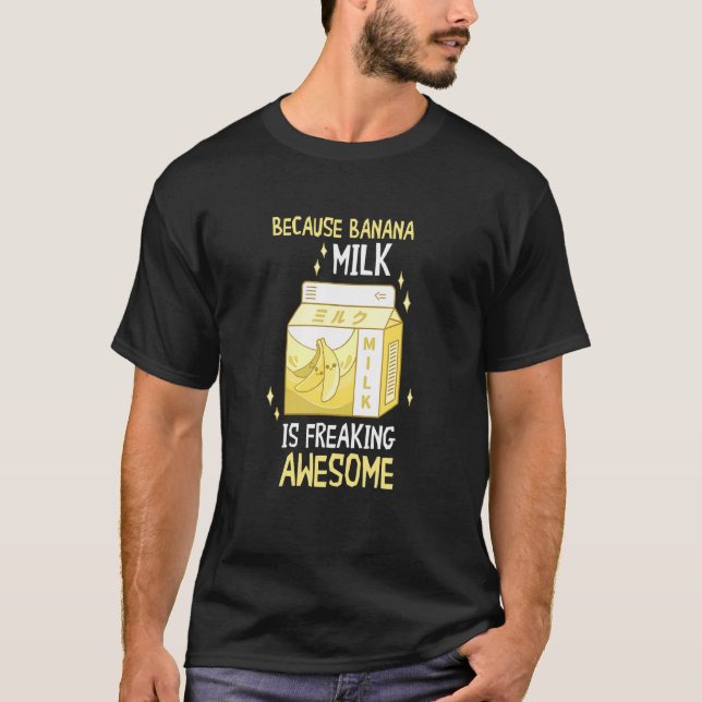 Camiseta Banana Milk Awesome Vegan Food Summer Fruit Vegeta (Anverso)