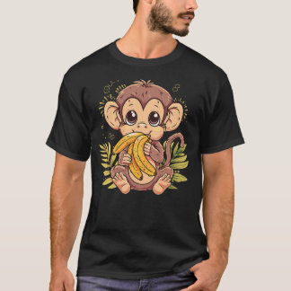 Camiseta Banana Monkey Bananas Fruit Artwork Cute Monkey Dr