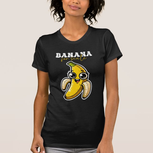 Camiseta Banana Para Regalo Retro Gracioso De Escala (Anverso)