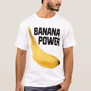 Camiseta Banana Power Funny Yellow Riped Fruit Regalo