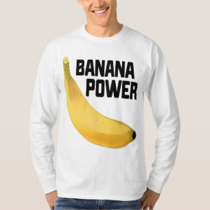 Camiseta Banana Power Funny Yellow Riped Fruit Regalo