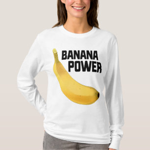 Camiseta Banana Power Funny Yellow Riped Fruit Regalo