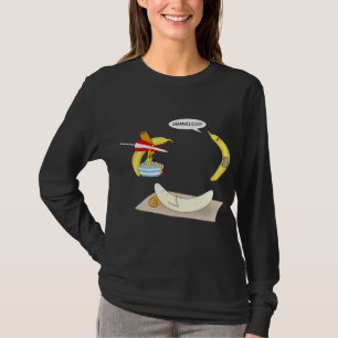 Camiseta Banana puerida, comida vegetariana divertida para 