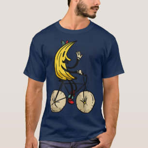 Camiseta Banana Riding Bike Mustache Bicicleta Funny Person