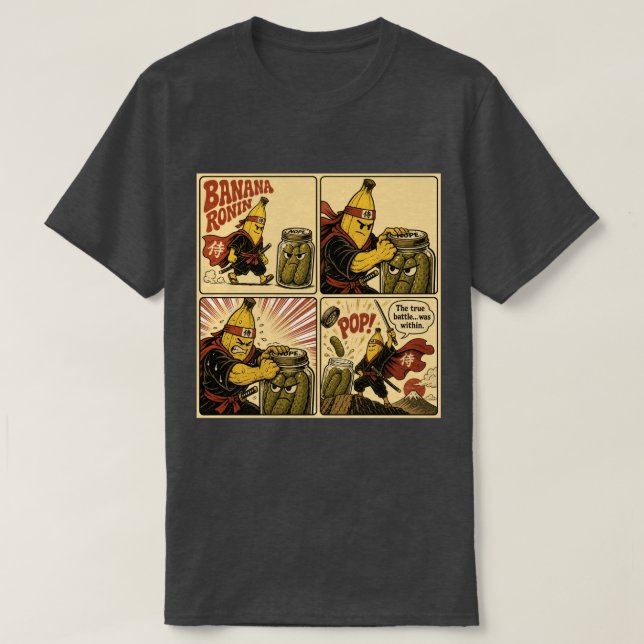 Camiseta Banana Ronin Pickle Jar — La Verdadera Batalla Int (Diseño del anverso)