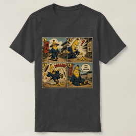 Camiseta Banana Ronin Slip — Tira Cómica Divertida de Bushi