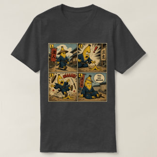 Camiseta Banana Ronin Slip — Tira Cómica Divertida de Bushi