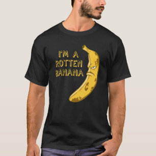 Camiseta Banana Rotten Brown Frowning Fruit