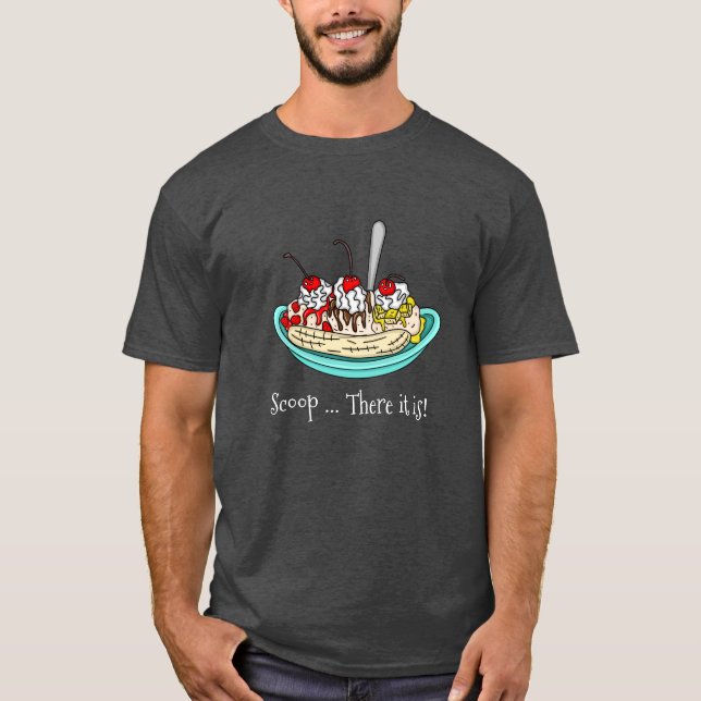 Camiseta Banana Split Ice Cream Pun (Anverso)
