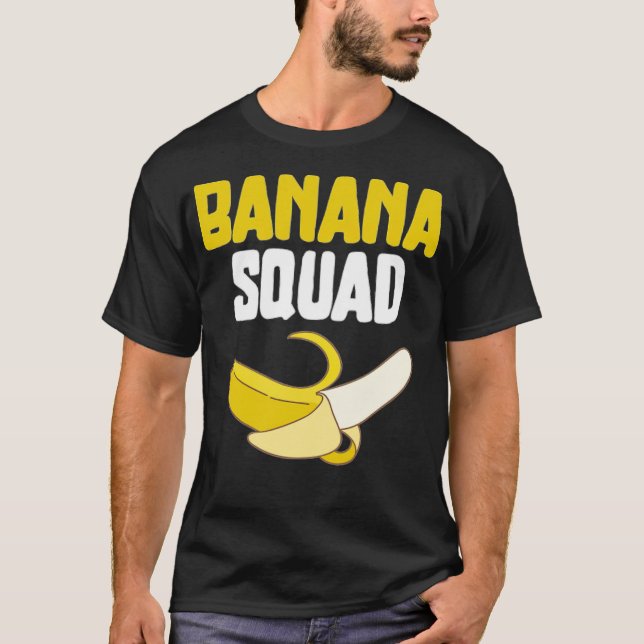 Camiseta Banana Squad Funny Banana Lovers Vegan Food Funny  (Anverso)