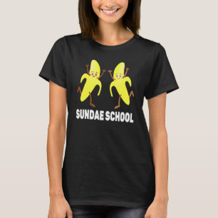 Camiseta Banana Sundae Es Vegetariana Escolar Vegan Stu