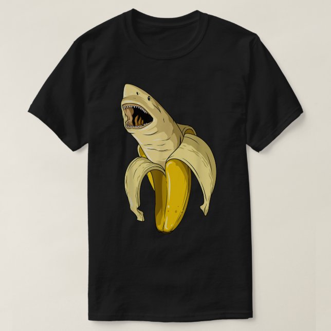 Camiseta Banana Tiburón Banana Fiesta Tiburón Parte temátic (Diseño del anverso)
