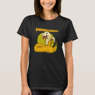 Camiseta Bananaconda Anaconda Python Cute Snack con Banana