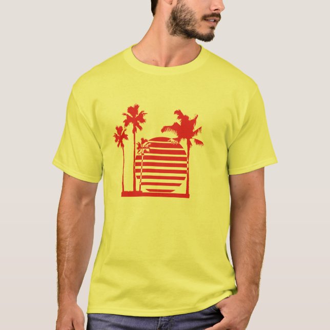 Camiseta bananaharvest - Palm sun (Anverso)