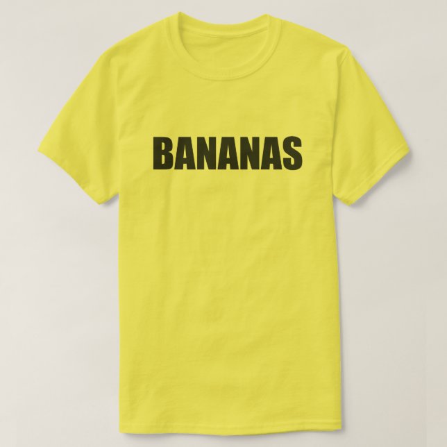CAMISETA BANANAS (Diseño del anverso)