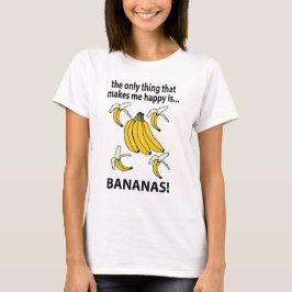 Camiseta Bananas divertidas con frutas bananas