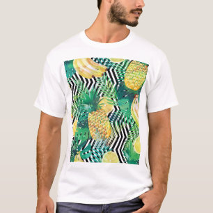 Camiseta Bananas exóticas Lemones Tropicales Sin Marea
