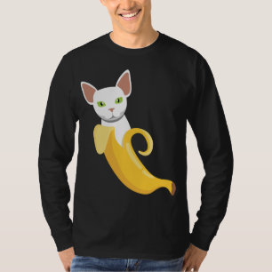 Camiseta Bananas Gato I Frutas Saludables Fruta Amarilla