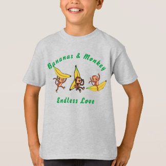 Camiseta Bananas y amor sin fin de monos