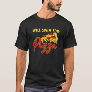 Camiseta Bañará Para Pizza Funny Swim Cita A Nadador T Sh