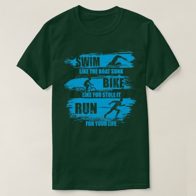Camiseta Bañarse Como La Bicicleta Del Barco Sunk Como Si S (Diseño del anverso)