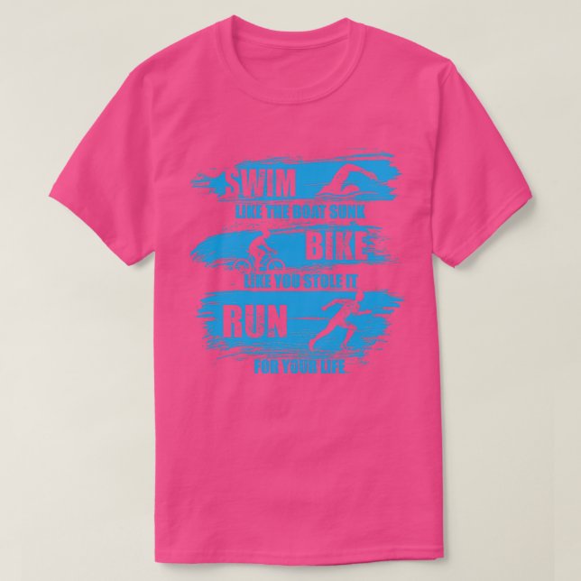 Camiseta Bañarse Como La Bicicleta Del Barco Sunk Como Si S (Diseño del anverso)