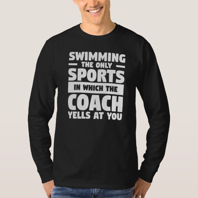 Camiseta Bañarse El Único Deporte En El Que El Entrenador G (Anverso)