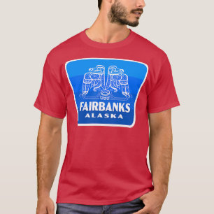 Camiseta Banca aérea Alaska Retro Azul