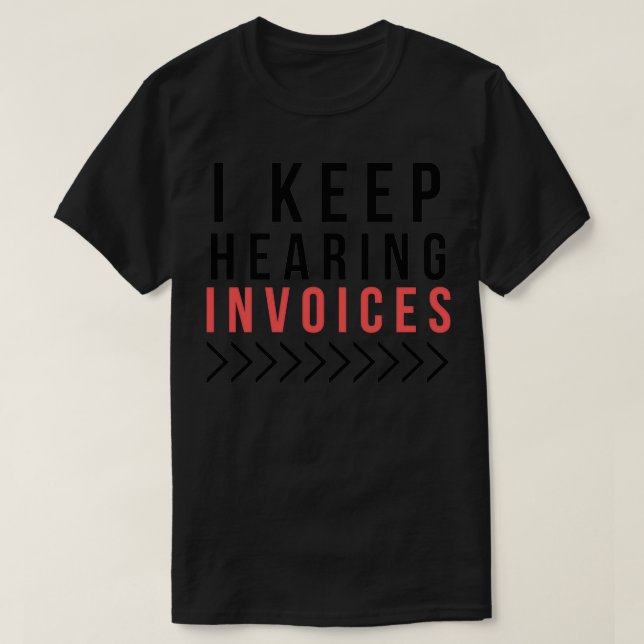Camiseta banca contable de facturas (Diseño del anverso)