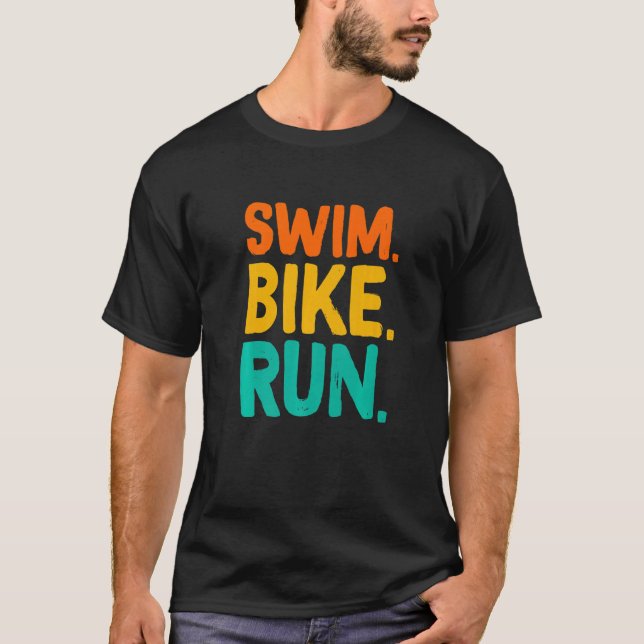Camiseta Banca Natadora Correr Gráfico En Ejecución Ciclism (Anverso)