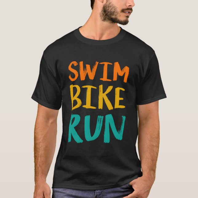 Camiseta Banca Natadora Correr Gráfico En Ejecución Ciclism (Anverso)