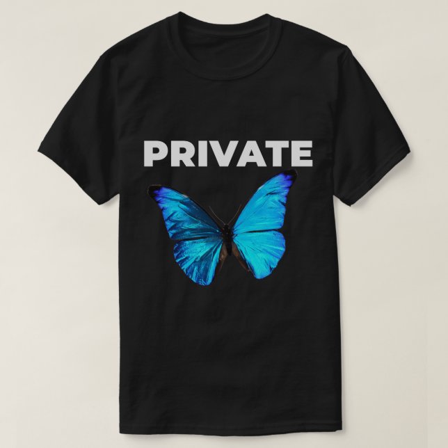Camiseta Banca privada de mariposa en Europa (Diseño del anverso)