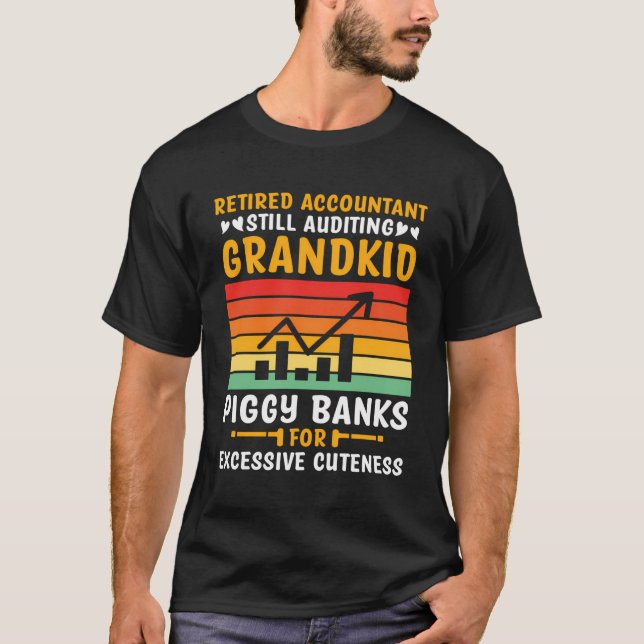 Camiseta Banco Contable de Pensiones de Abuela Jubilado (Anverso)