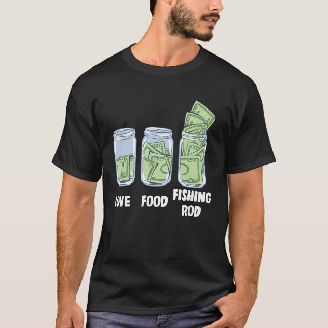 Camiseta Banco de Dinero de Rod de pesca (Anverso)