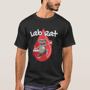 Camiseta Banco de sangre de rata de laboratorio lindo tecnó