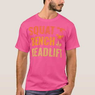 Camiseta Banco de sentadillas levantamiento de pesas vintag