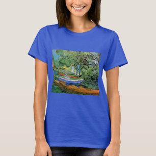 Camiseta Banco del Oise en Auvers por Vincent van Gogh