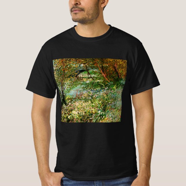Camiseta Bancos de Sena, Pont de Clichy por Vincent van Gog (Anverso)