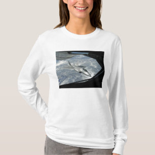 Camiseta Bancos de un rapaz F-22 lejos de un KC-135