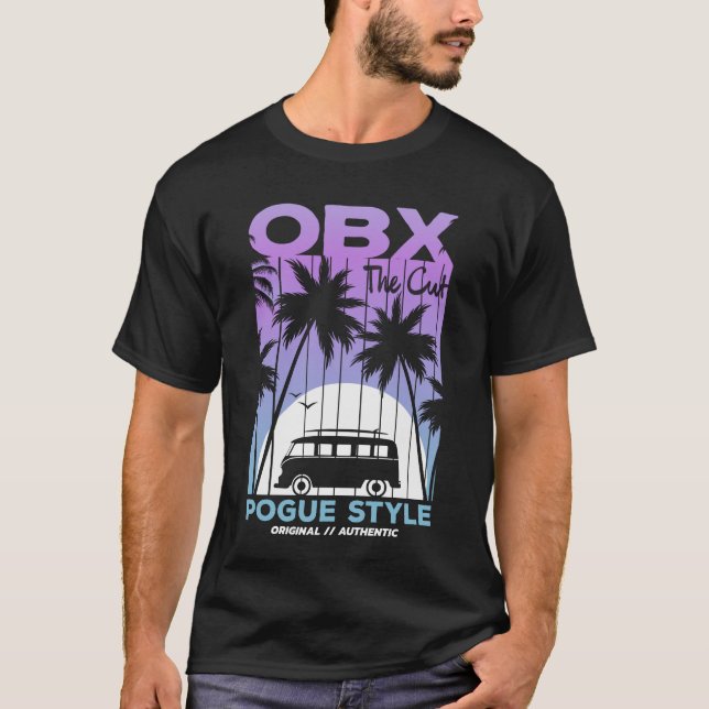 Camiseta Bancos exteriores compaginan la camioneta de surfi (Anverso)