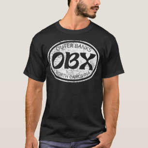 Camiseta Bancos Exteriores North olina OBX Beach Summer Tra
