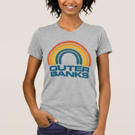 Camiseta Bancos exteriores OBX Arcoiris