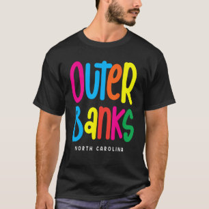 Camiseta Bancos Exteriores OBX Carolina del Norte NC Vintag