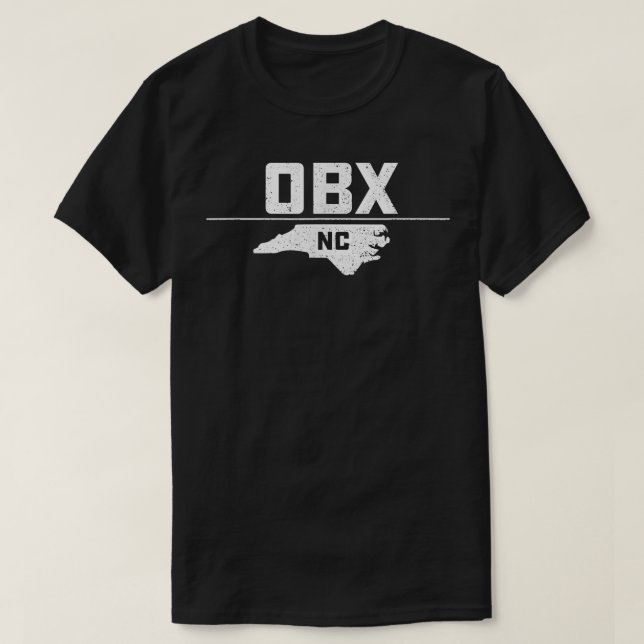 Camiseta Bancos exteriores OBX NC Costa Tshirt Tee (Diseño del anverso)