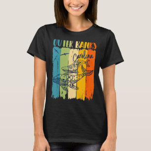 Camiseta Bancos exteriores retro de ballenas coincidiendo c