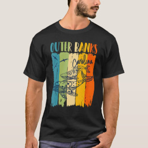 Camiseta Bancos exteriores retro de ballenas coincidiendo c