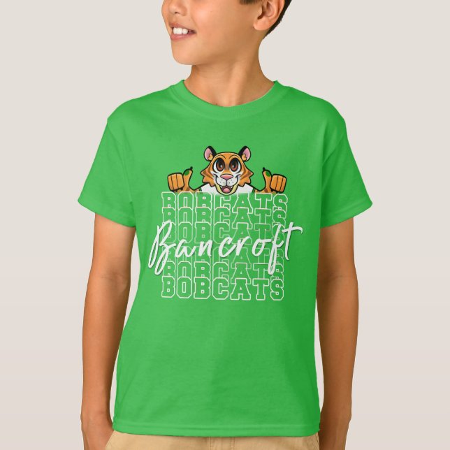 Camiseta Bancroft Bobcats Bright Green T-Shirt (Anverso)