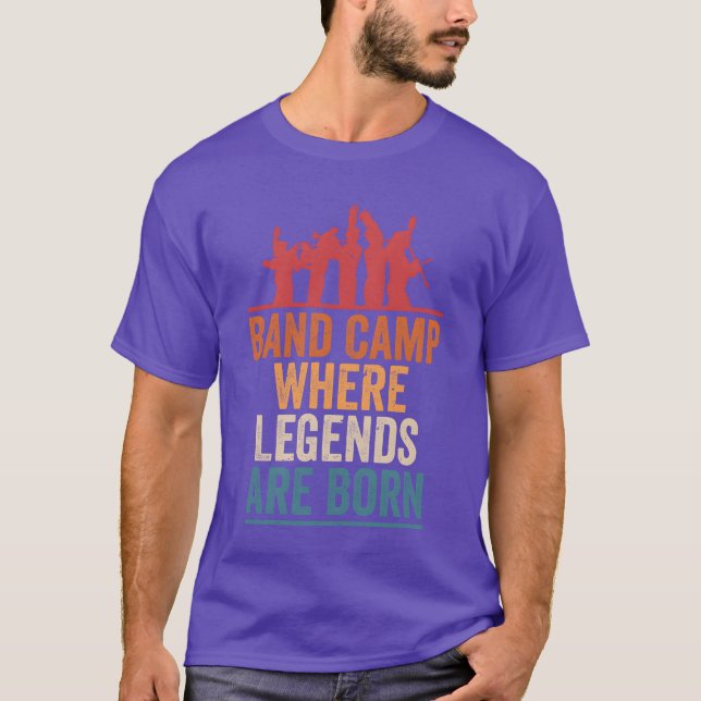 Camiseta Band Camp Where Legends Are Born Marching Band Orc (Anverso)