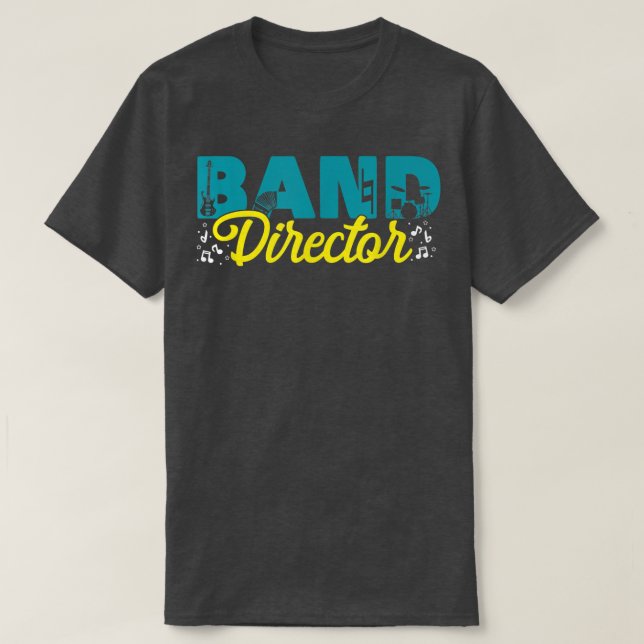Camiseta Band Director Musicians Music Bands Teachers  (Diseño del anverso)